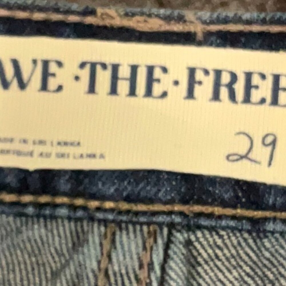 NWT $148 We The Free Slim Shade Selvedge Jeans Size 29 Current On Free People - Picture 8 of 16